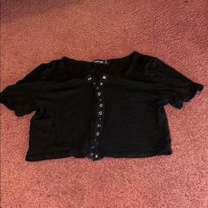 black crop top